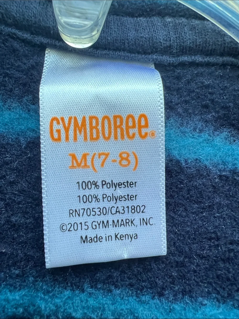 Gymboree Black and Blue Striped Quarter-Zip Sweater